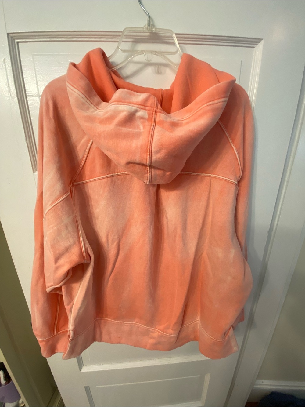 Anthropologie Pilcro Women's Coral Hooded Pullover Sweatshirt - Picture 2 of 2